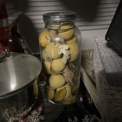 Decor Jar With Lemons 