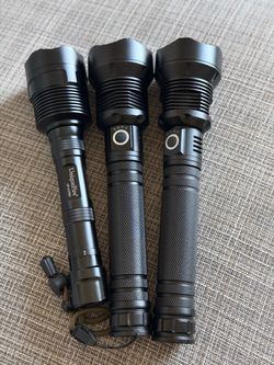 Set of 3 Powerful Tactical & UV Flashlights (UniqueFire UF-UV500 & More)