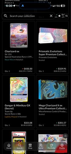 Make offers on singles and sealed Pokemon items