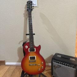 Epiphone Les Paul 100 W/ Fender Amp