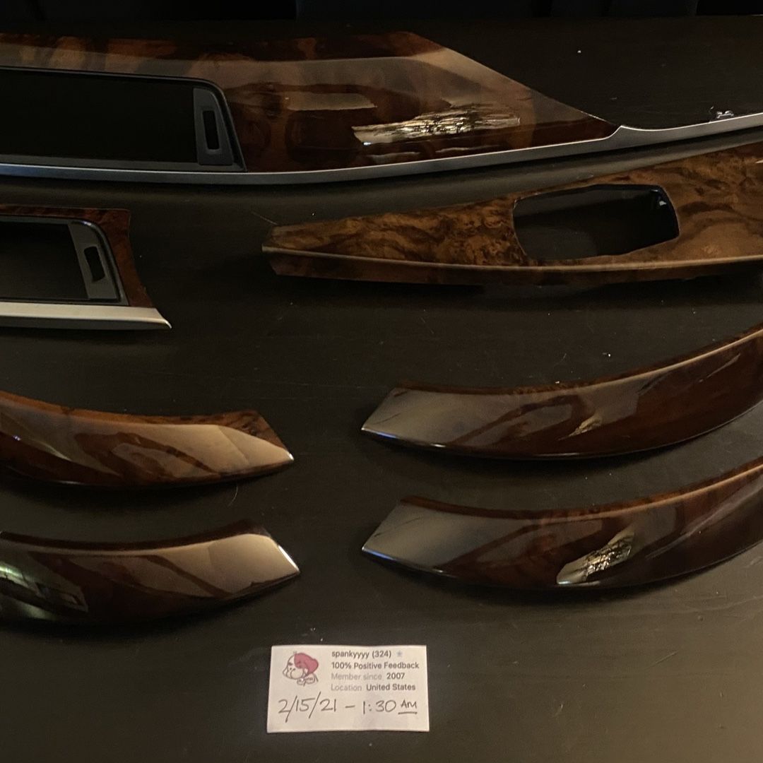 12-18 BMW 3-Series F30 OEM Walnut Burr Wood Interior Trim