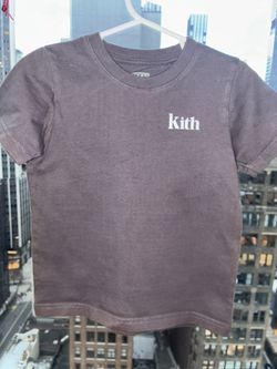 Kith Kids Gray T-Shirt Size 3 Baby Toddler White logo