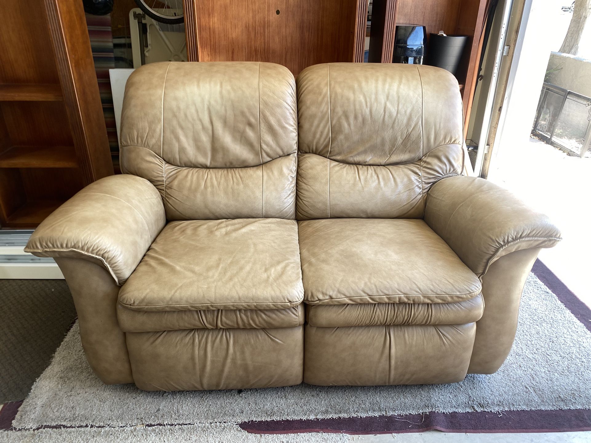 Lazy-Boy Leather LoveSeat Recliner Only $80