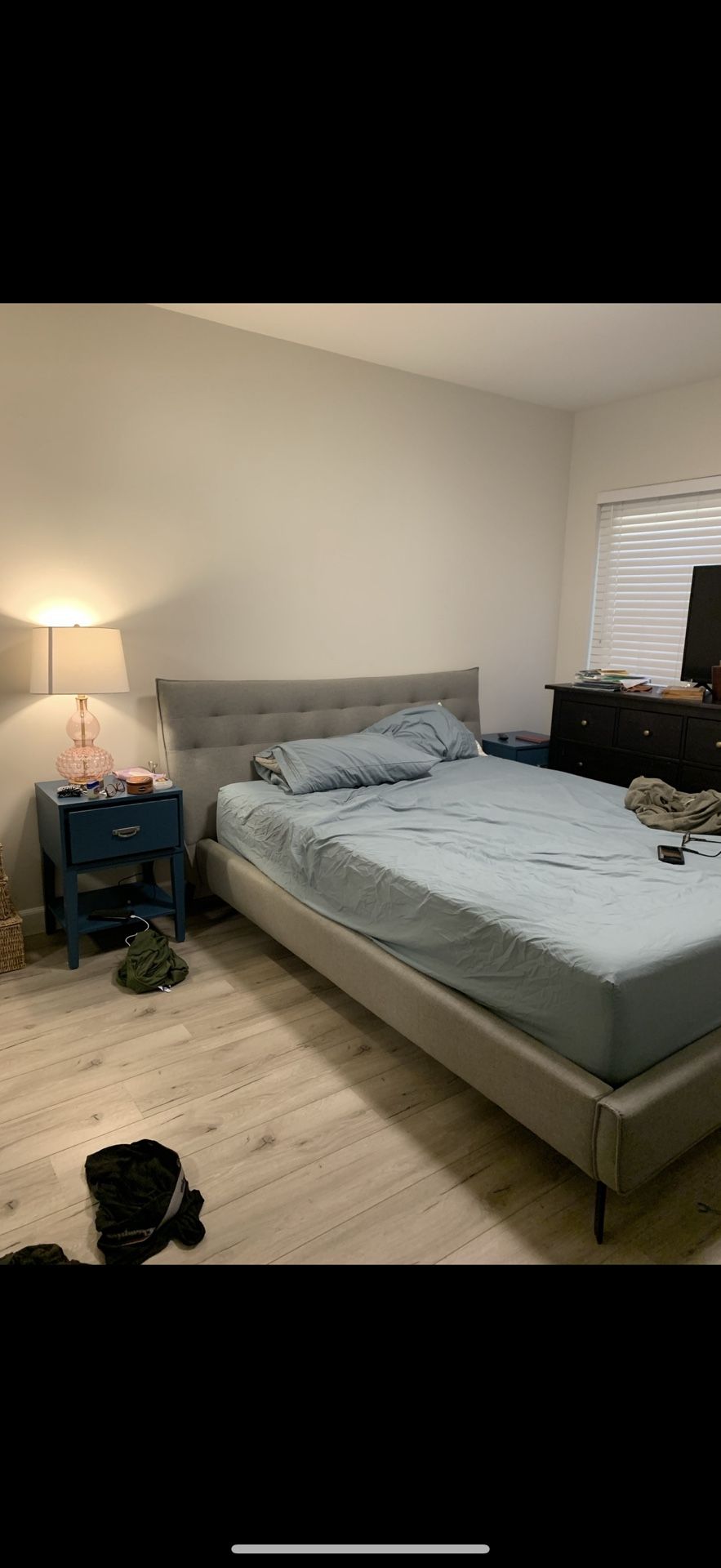Queen Headboard and Bed Frame