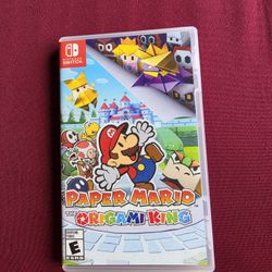 Nintendo Switch Game - Super Mario - Paper Mario The Origami King - Used