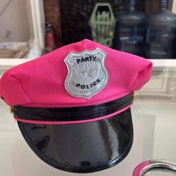 Party Police Hats And Hand Cuffs 