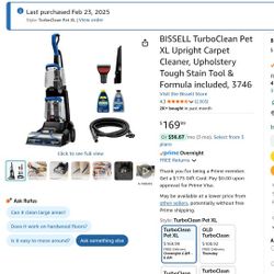 BISSELL TurboClean Pet XL Upright Carpet Cleaner