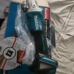Makita 18v Brushless X-lock Angle Grinder 
