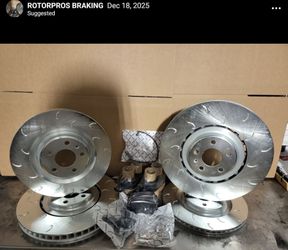 Drill Slot Rotors Audi BMW Cadillac CTS-V Durango Hellcat Trackhawk Rotors brakes