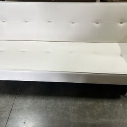 Convertible Sofa Bed Adjustable Couch Sleeper Modern Faux Leather Recliner