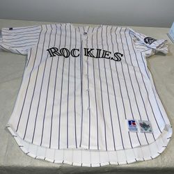 Authentic Auto Don Baylor Colorado Rockies Russell Diamond Jersey Men 48 Clean
