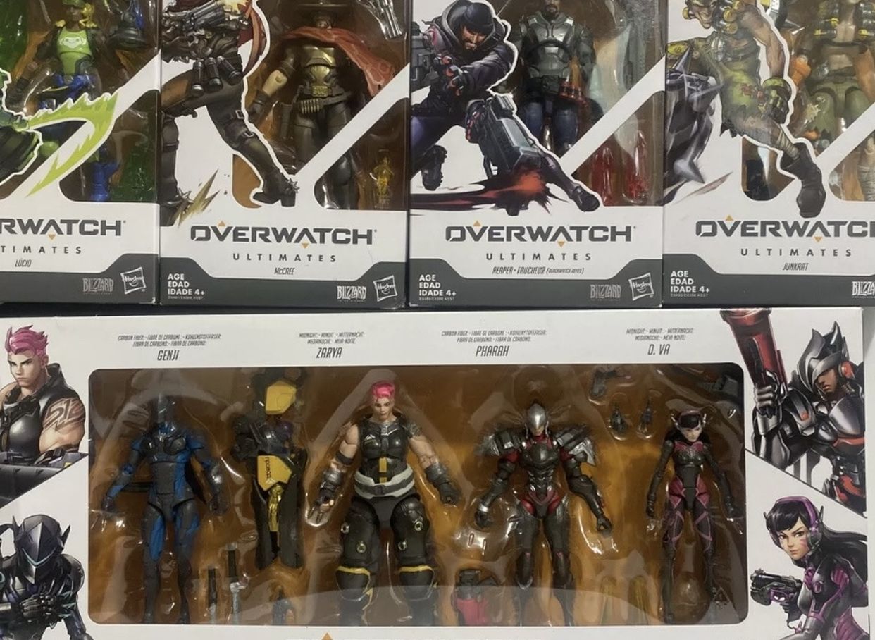 Hasbro Overwatch Ultimates Carbon Series Action & Other Figure 8 Pack Set *NEW*