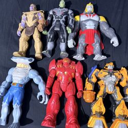 12in Mixed  Action Figures. 