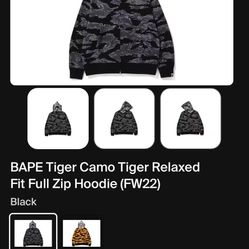 BAPE Tiger Camo Tiger Hoodie (FW22)