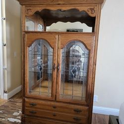 Wood China Cabinet 