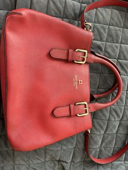 Kate Spade Cove Street Provence 2-Way Satchel Crossbody Dark Red Coated Leather