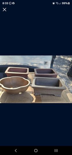 Bonsai Pots Set Of 4