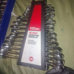 15 Piece Combination Wrench Set Hyper Tough