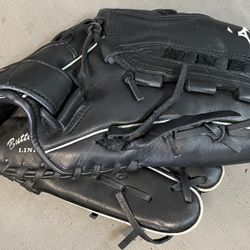 Mizuno MVP Select Black Baseball Glove Right Handed Thrower RHT 12.5 Inches GMVP 1250SFD1 Softball