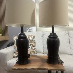 Barnes and Ivy Brighton Rustic Traditional Farmhouse Table Lamps