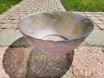 Vintage purple glass bowl