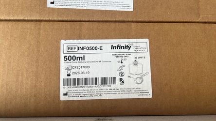 Infinity Enteral pump feeding bags 500ml 30 unit