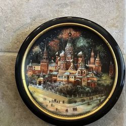 1991 Russian Legends Bradex St Basil’s Moscow Collector Plate And Frame