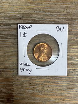 Wheat Penny 1958-P Coin BU