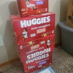 Huggins Diapers Size 2 And 3