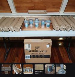 480 Ball Aluminum Recyclable Cups (16 oz) - Full Lot or Smaller Packs