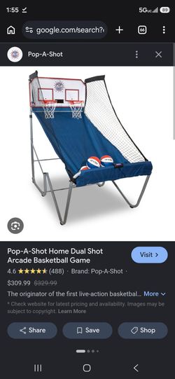 Duo shot basketball arcade game