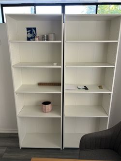 Tall Bookshelves, white