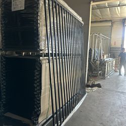 8'×8' iron fence panel (flat top)