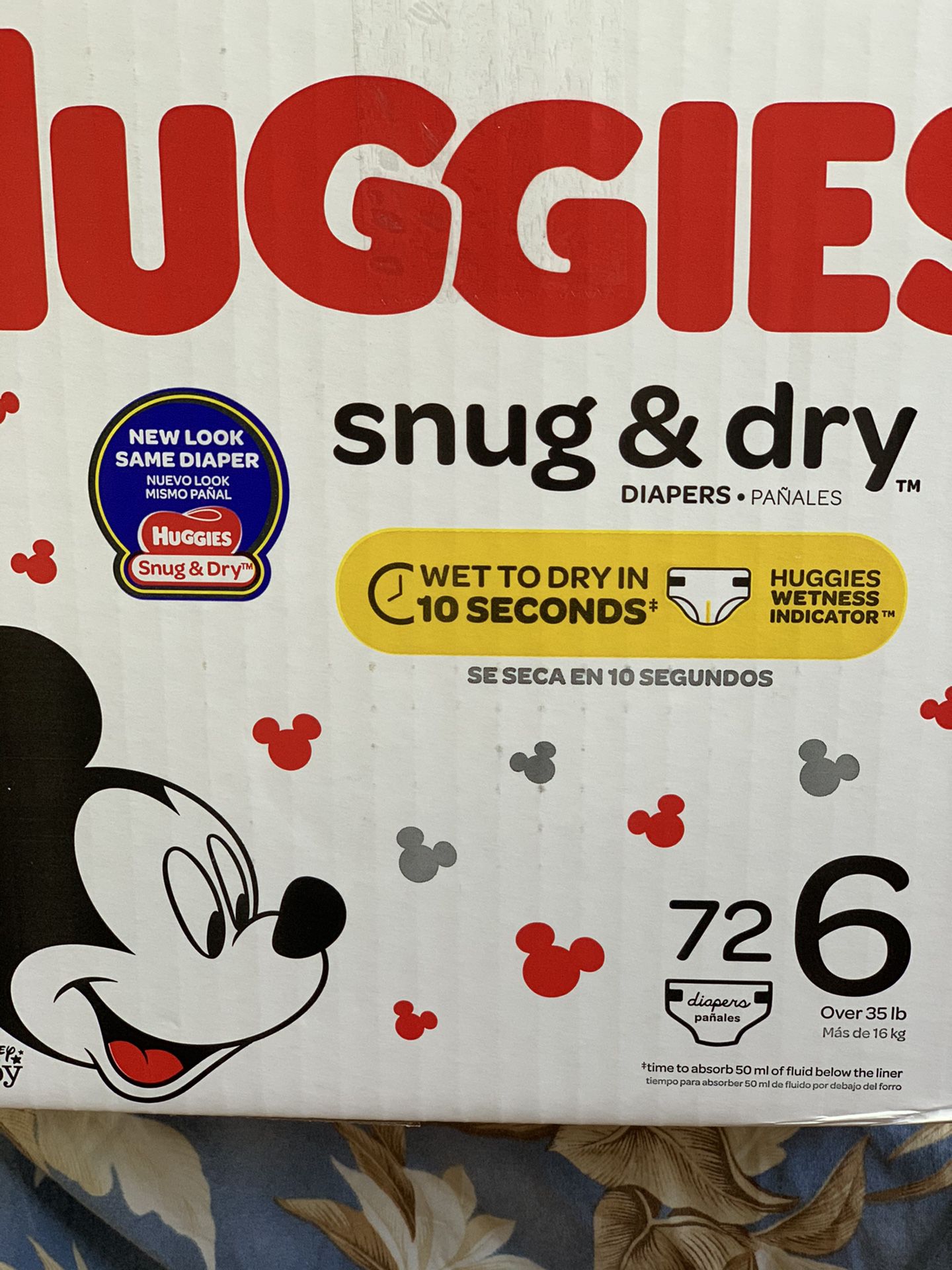 Huggies Snug & Dry Size 6 (72) diapers