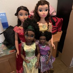 Lot Of 4 Large Size Dolls