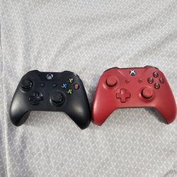 Xbox One Controller Wireless Red And Black 