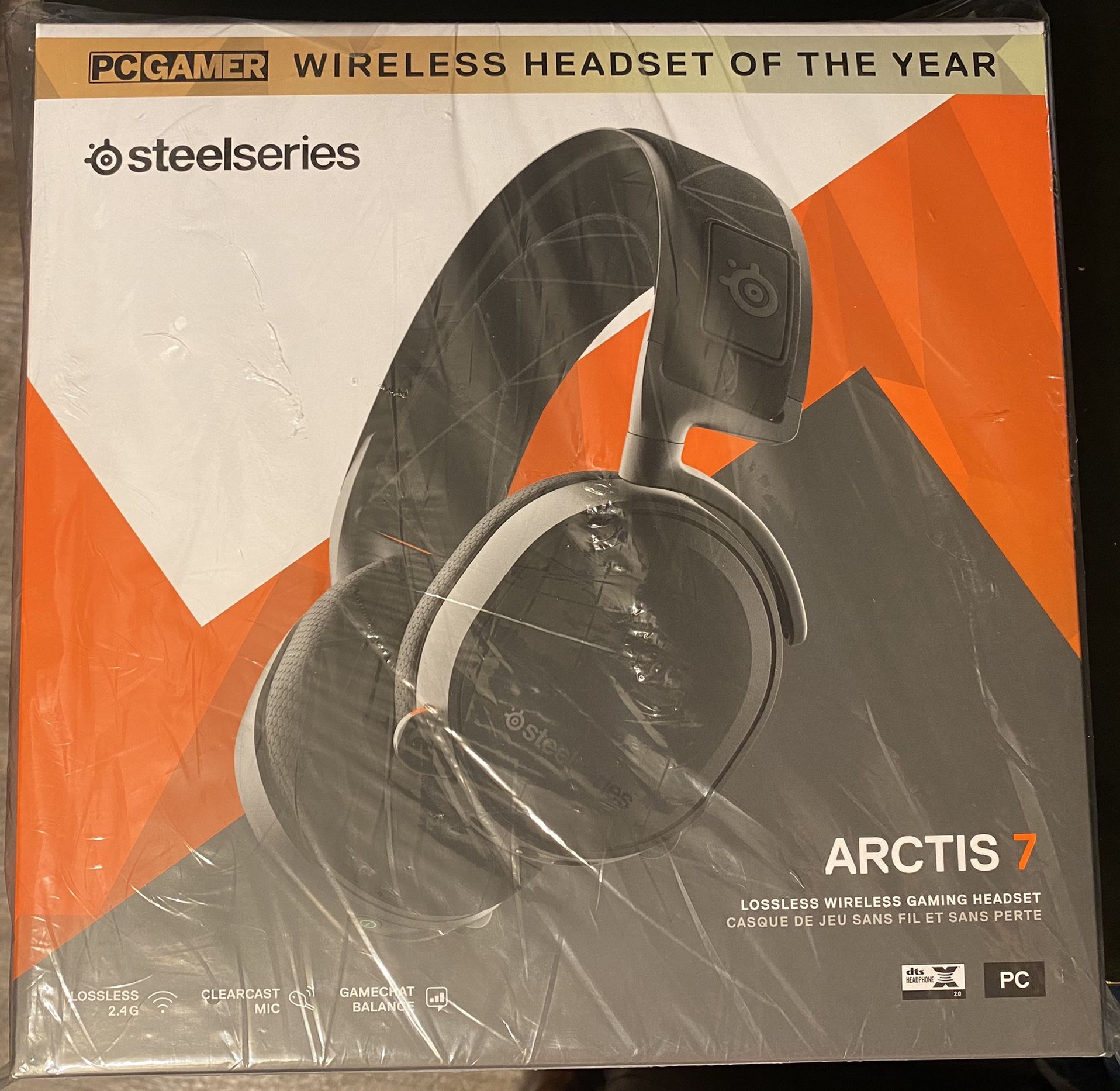 Headset Wireless Steel Series Arctis 7 Black