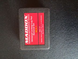 Used universal locking lug nut removal set