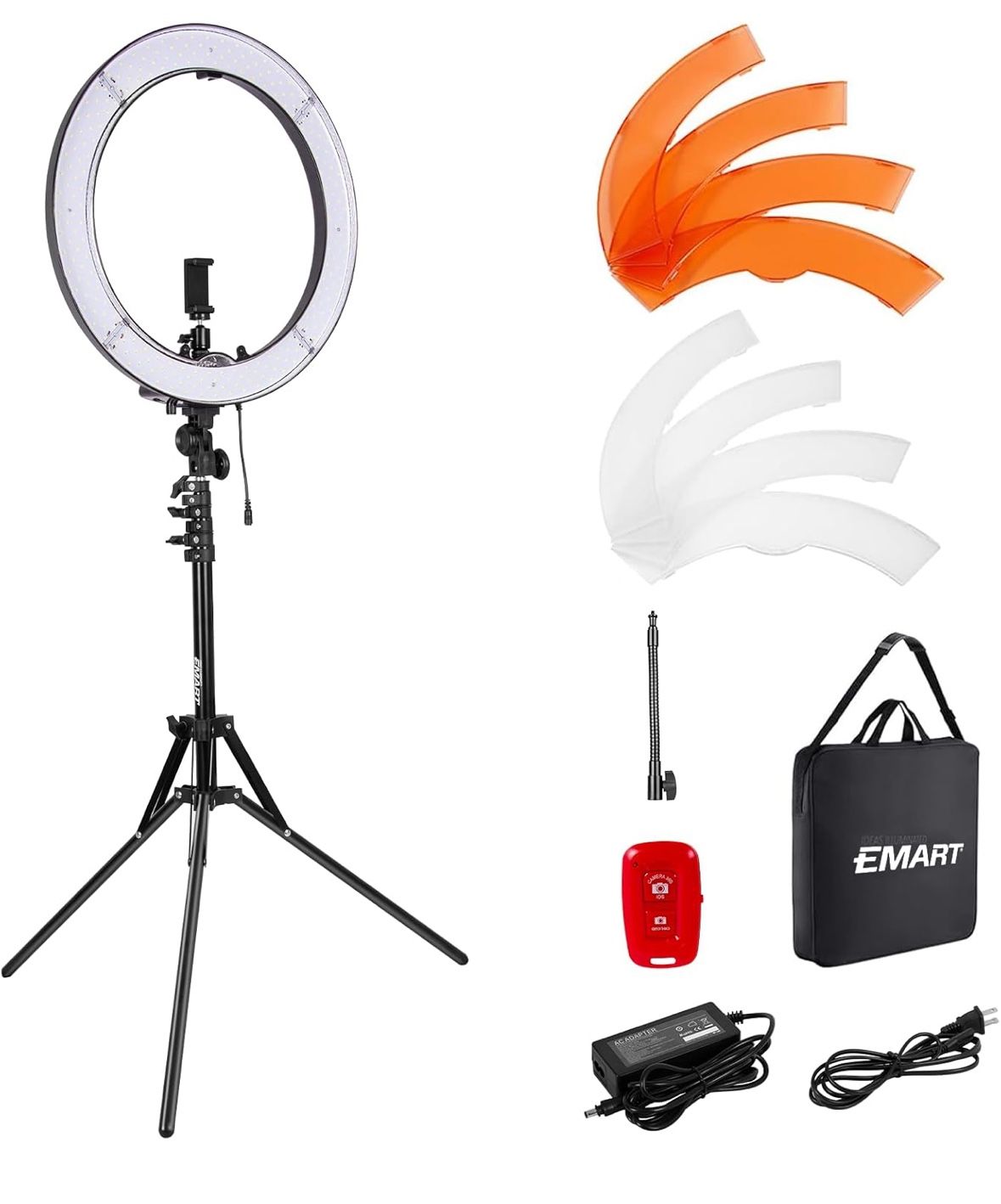 Led Light Big Lights For Photography 18 Inch LED Ring Light With - Main Image