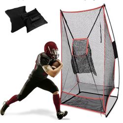 🏈 Doubleriver 3x6FT Football Net w/ Throwing Target – Portable Training Set