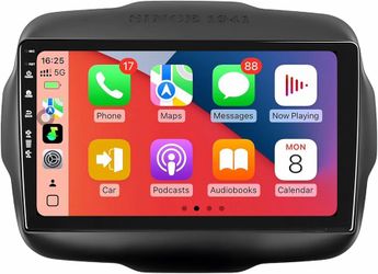 5G-WiFi6 Car Radio Stereo for Jeep Renegade 2015-2020,9 inch Android 13 Touchscreen Head Unit with Wireless Carplay Android Auto GPS Navigation Blueto