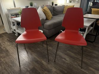 Vintage Ikea Vilmar Red Chair