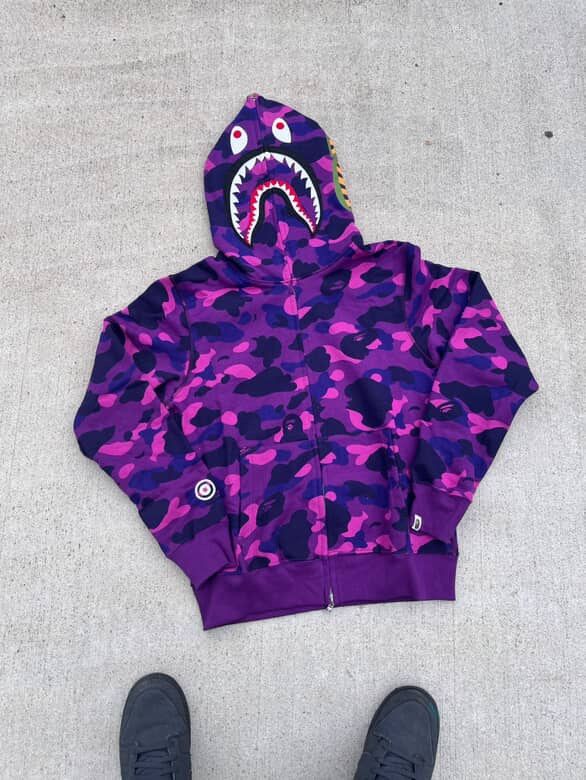 Purple Bape Zipup