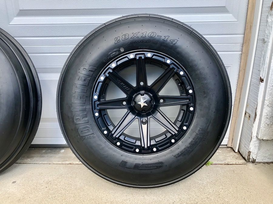Sand Paddle Tires and Wheels for Polaris RZR, Can Am x3, Yamaha YXZ