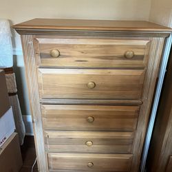 Real Wood Matching Dresser + 2 Nightstands