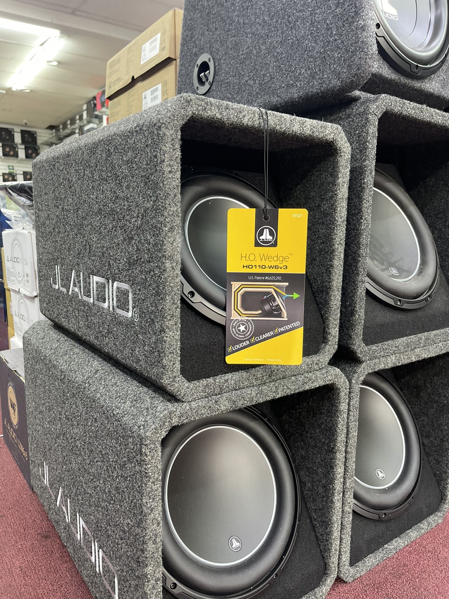 JL Audio HO 110W6v3 10 Inch Subwoofer With Custom Ported Box
