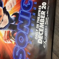 Sonic 3 Shadow HUGE Shelter Poster