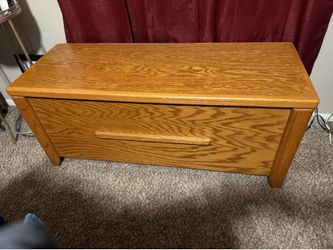 Solid wood chest