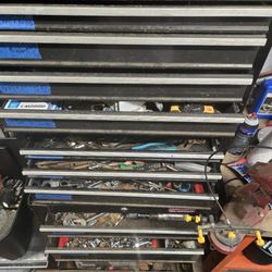 6ft Tall Craftsman Toolbox Full Of Tools. 