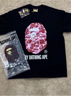 Pink bape tee camo